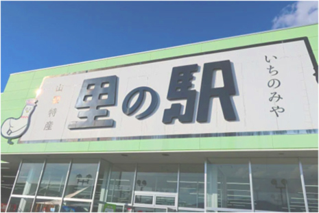窪島農園の出店先山梨県道の駅里の駅いちのみや